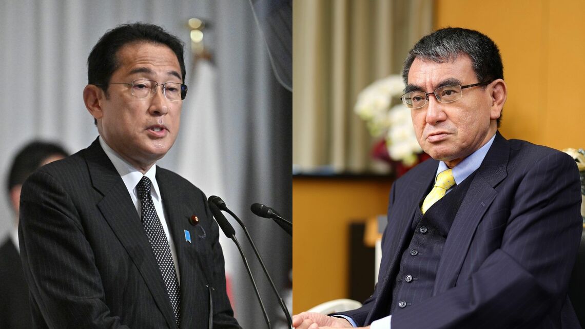 岸田首相と河野消費者担当相