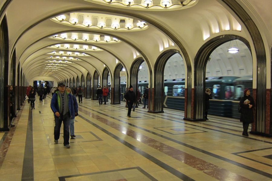 モスクワは地下鉄に乗るだけでも情緒豊かな旅ができた（写真：谷川一巳）