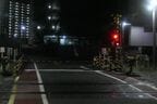 北千住駅のホームの先で折り返す。