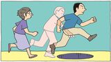 30代で妻と死別した夫が、その後に選んだ意外な人生とは？（イラスト：堀江篤史）