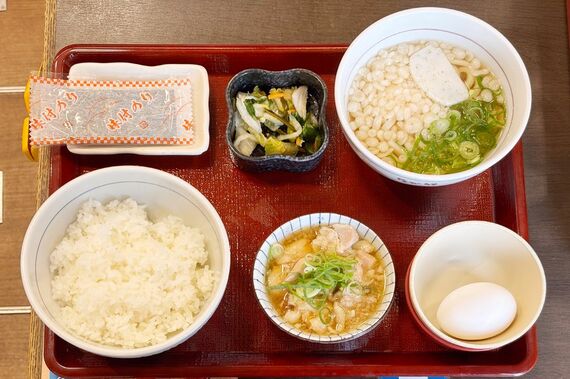 なか卯 鶏小鉢朝食