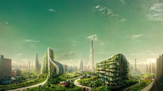 未来の都市のイメージ