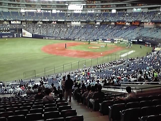 京セラドーム1階上段からの景観