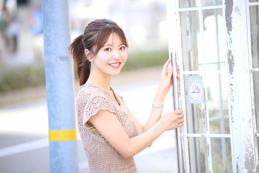 もともとはプレゼンなどが苦手だった松田さんだが、ミスキャン出場を機に克服（筆者撮影）