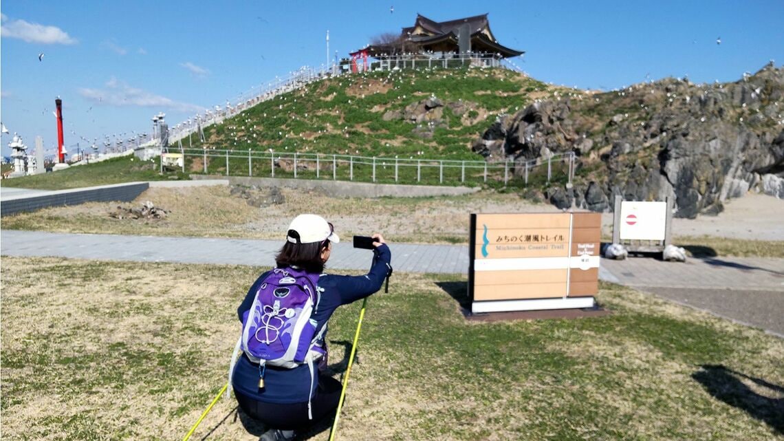 北の出発地点・八戸市の蕪島