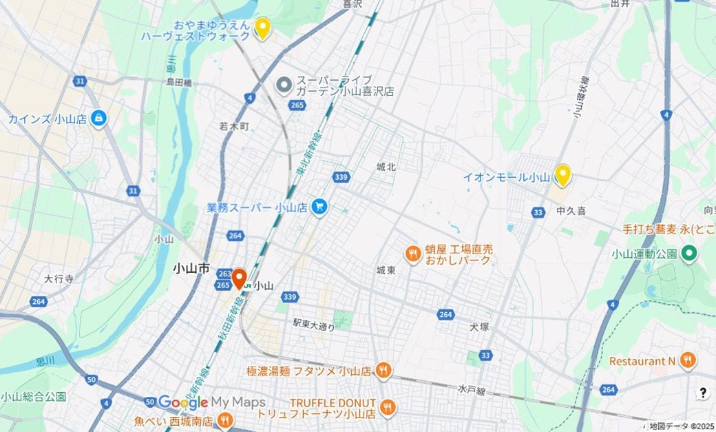 「ロブレ」と周辺施設の位置関係