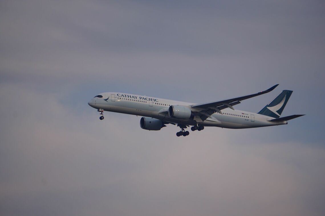 香港のキャセイパシフィック航空はパイロットの獲得を急ぐ（編集部撮影）
