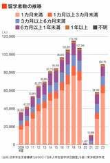 留学者数のグラフ