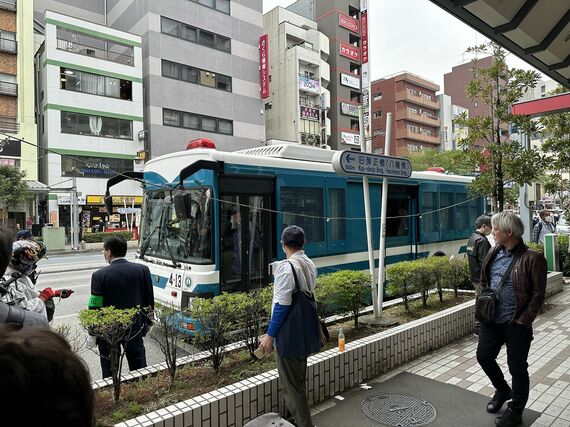 選挙妨害とみられる行為が発生した現場の様子