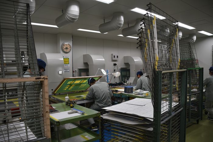 シルクスクリーン印刷室