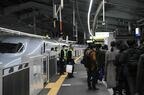 新神戸駅に集合した訓練参加者たち