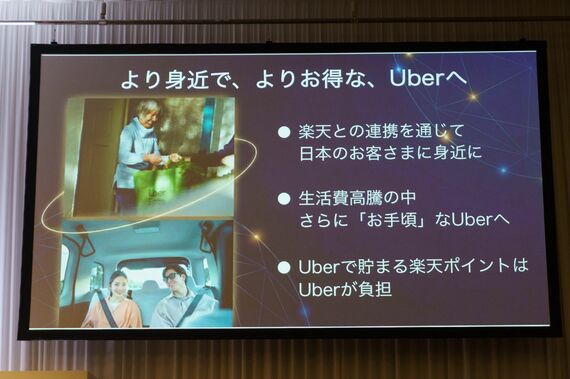 Uberで貯まる楽天ポイントはUberが負担する