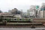 上野公園から上野駅の東側を見る（筆者撮影）