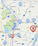 混雑している店舗もひと目でわかる（チョコザップアプリより）