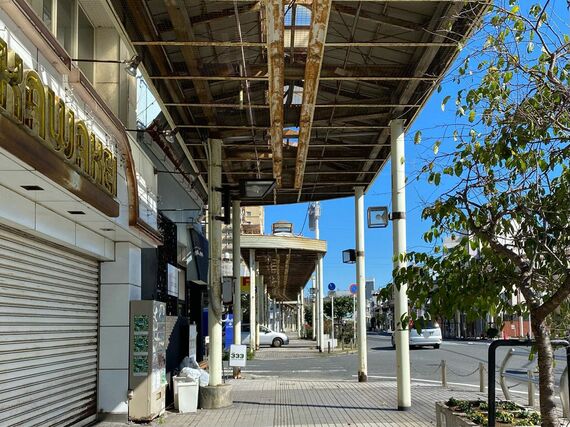 老朽化していたアーケード