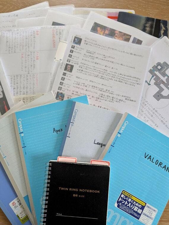 NAGIさんがこれまでにまとめてきたノートやメモ