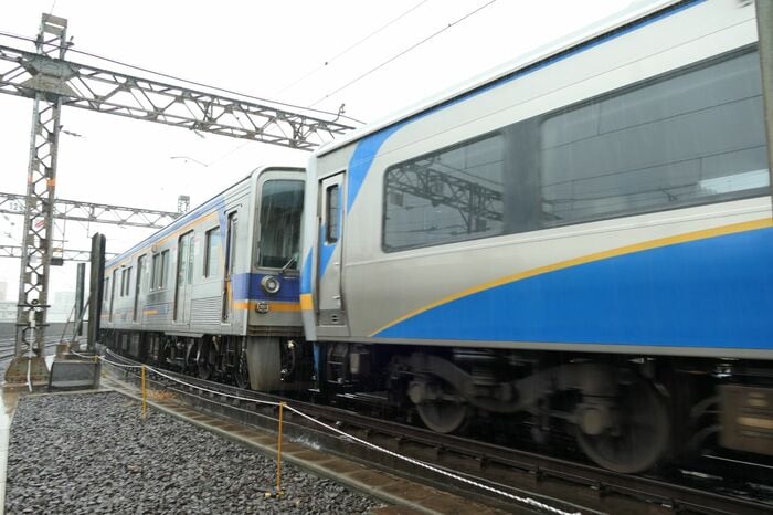 この編成はなんば方に9000系を連結