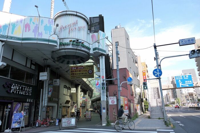 商店街と川越街道