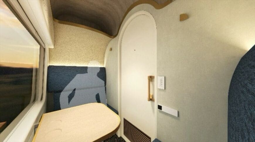 1人用グリーン個室の座席使用時のイメージ（画像：JR東日本）