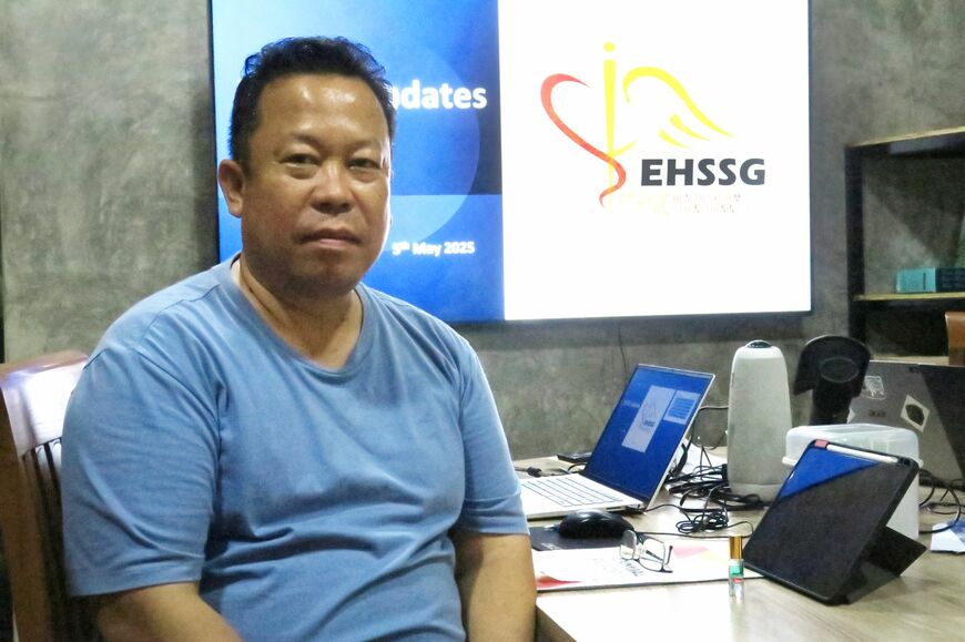 EHSSG所長のソーターウェン氏（撮影：筆者）