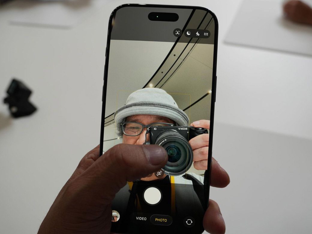 iPhone 17での自撮り