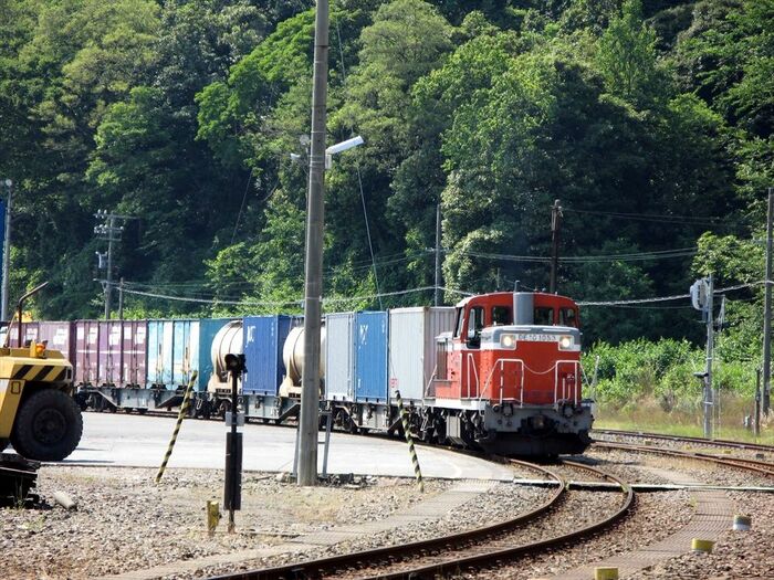 敦賀港線現役時代の貨物列車（2007年撮影）