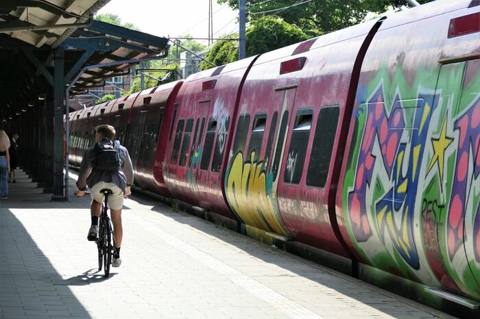 撮影していて残念なのは落書き車両が多いこと