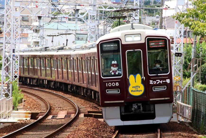 2022～2023年に運転されて人気を集めた「ミッフィー号」（撮影：南正時）