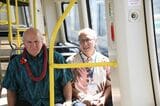 第2期区間開業前日の関係者向け試乗会の車内の様子＝2025年10月15日（記者撮影）