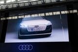 アウディ「A6 e-tron」シリーズおよび発表会の様子（写真：三木 宏章）