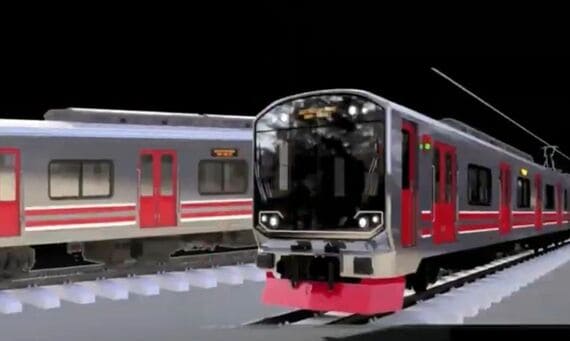 インドネシアINKAのKCI向け通勤電車イメージ