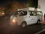 被災地支援のため筑波大学附属病院（茨城県つくば市）から石川県へ出発するDPATの車。撮影日は2024年1月6日（写真：筑波大学提供）