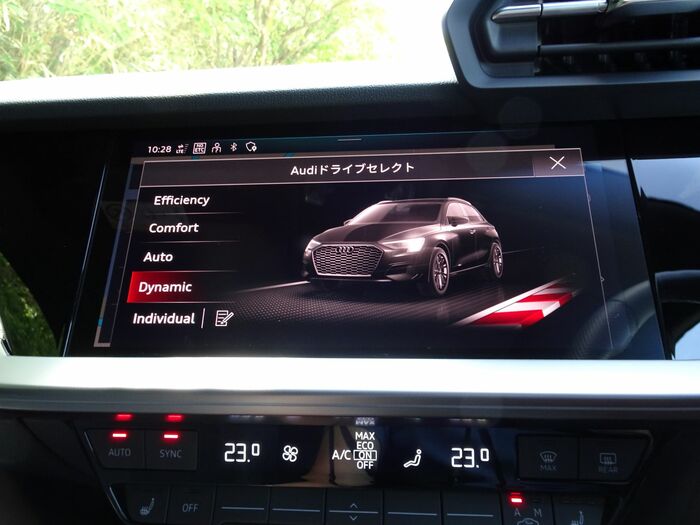 S3に搭載されていたアウディドライブセレクト