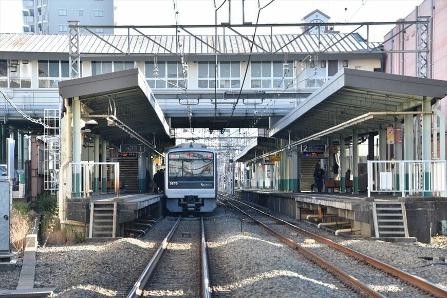 南林間 2面4線の名残り