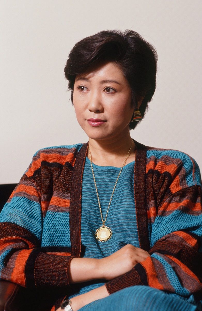 日本新党から出馬した頃の小池百合子氏（撮影：東洋経済写真部）