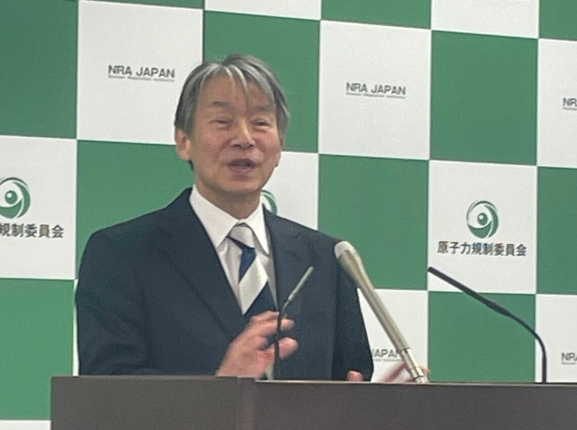 原子力規制委の山中委員長