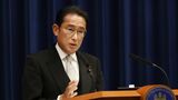 記者会見する岸田文雄首相