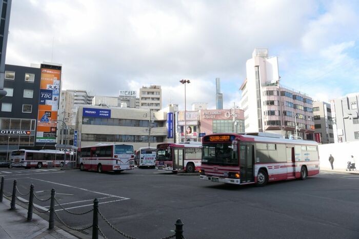 北口のバス乗り場