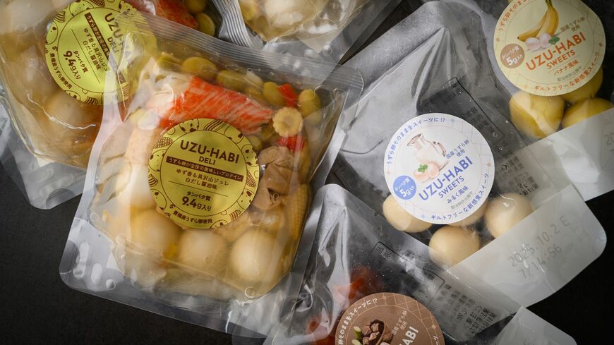 うずらの卵を使用した商品