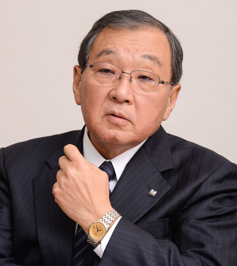 「NIPPOとの提携は両者の企業価値を確実に上げる」と語る前田道路の今枝良三社長（撮影：大澤誠）