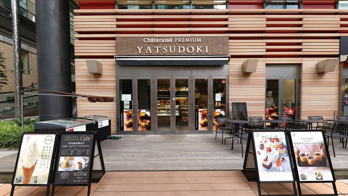 「Chateraise PREMIUM YATSUDOKI（ヤツドキ）」汐留日テレプラザ店。ビジネスパーソンを中心に、昼から夕方にかけての来店が多いという（撮影：尾形文繁）