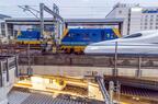「都シティ 近鉄京都駅」から見える東海道新幹線と確認車