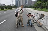 親子でサイクリング