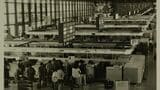 成田空港出発カウンター（1986年4月7日、吉野純治撮影）