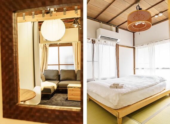 リビングと客室