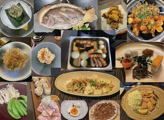 あんびるやすこさんの手作り料理の数々