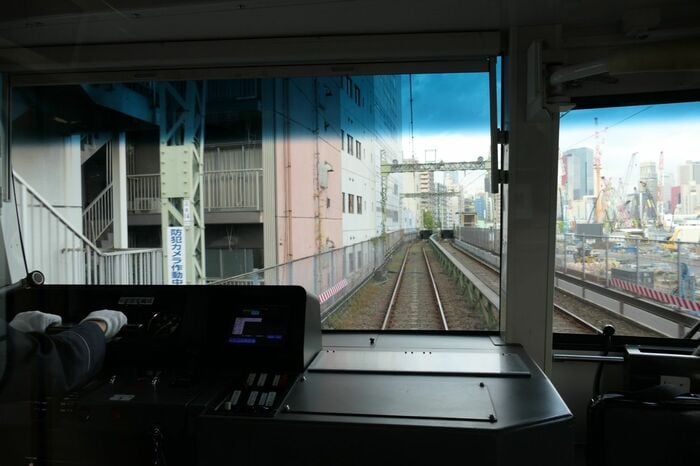 京急品川駅引き上げ線の前面展望