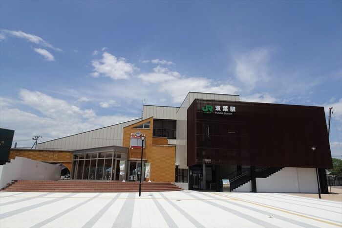 新しい双葉駅の橋上駅舎