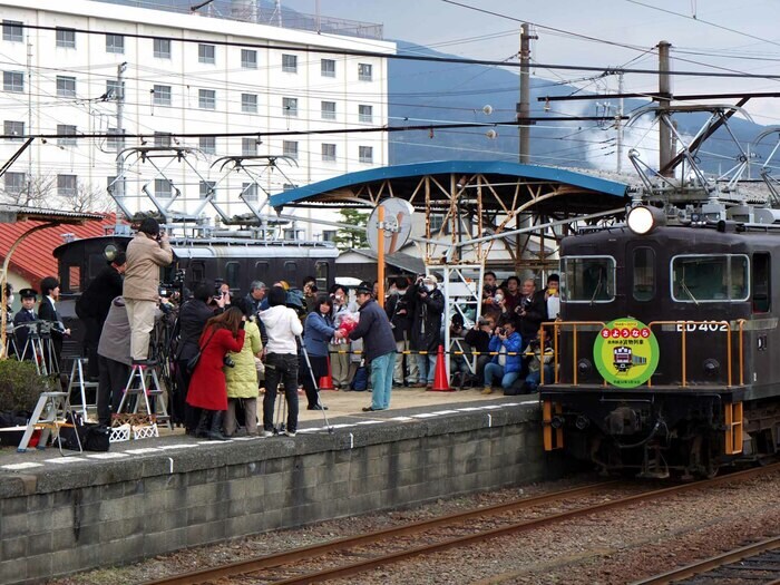 2012年3月、貨物列車最終日の様子