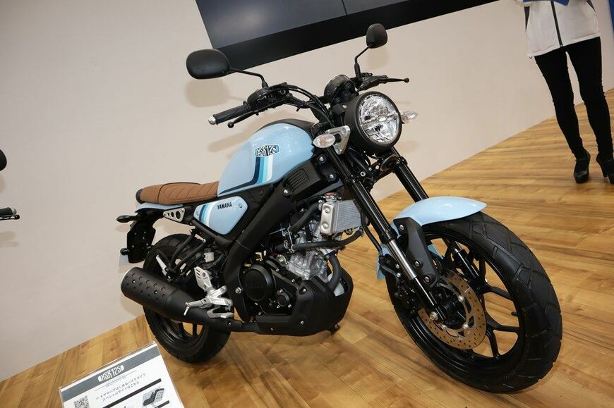 展示されていたXSR125（写真：ヤマハ発動機）